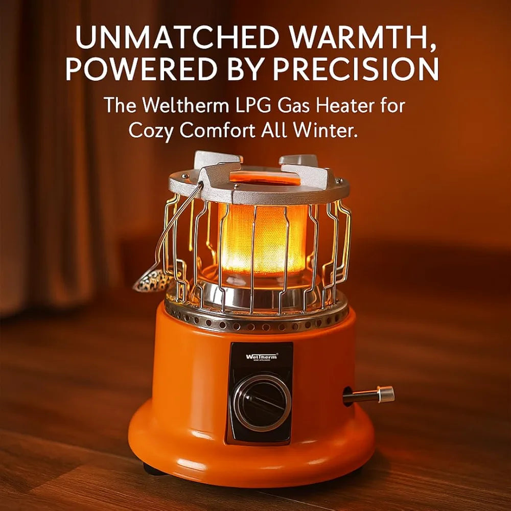 Weltherm Gas Room Heater with Cooking Stove 2 in 1 KTS 2201