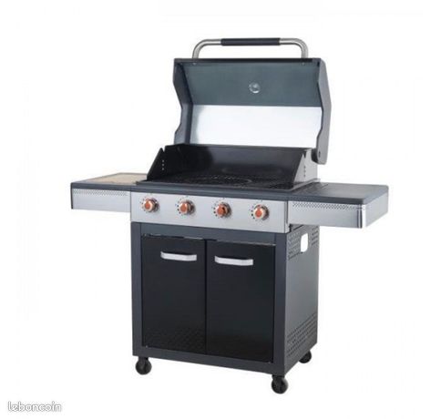 4 Burner Gas Barbecue with Hot Plate