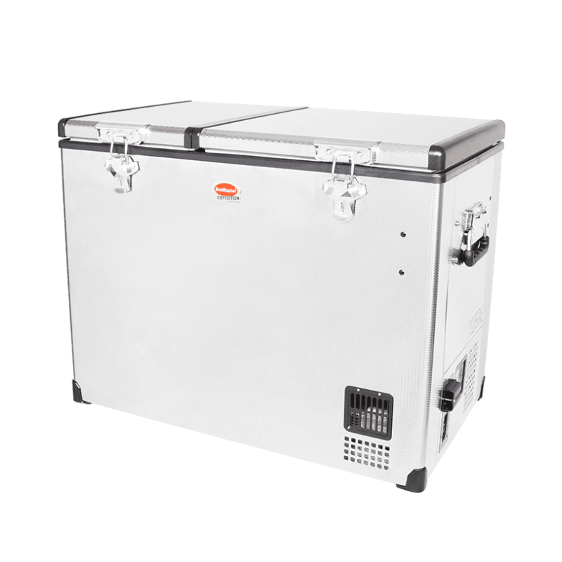 SnoMaster 85L Dual Compartment Stainless Steel Fridge/Freezer AC/DC