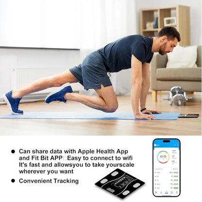 Body Fat Scale – Smart BMI Digital Bathroom Scale with App