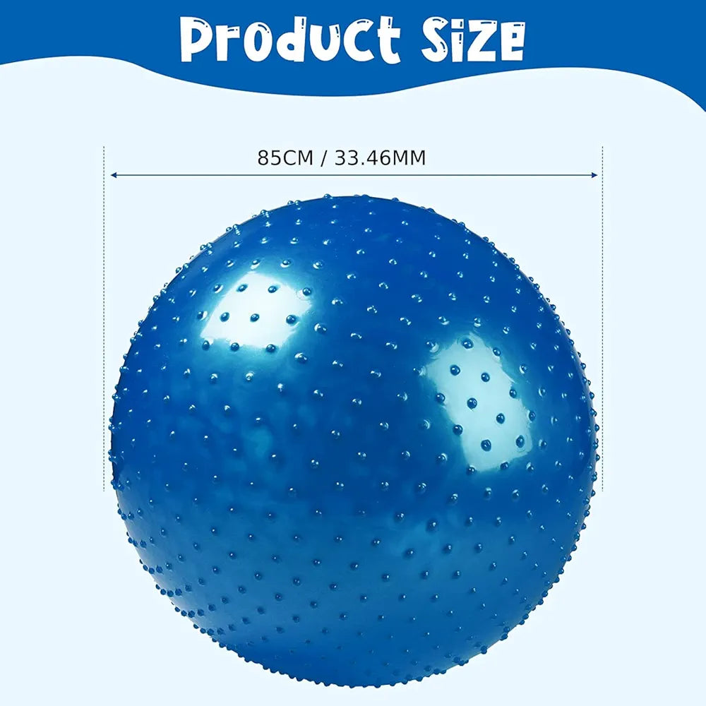 Spike Gym Yoga Exercise Ball – 85cm Anti-Burst