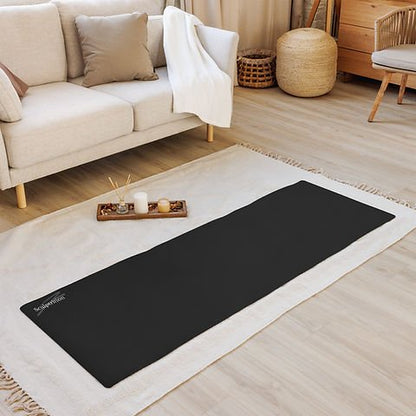 Heavy Duty Commercial Waterproof Black Yoga Training Exercise Gym Mat