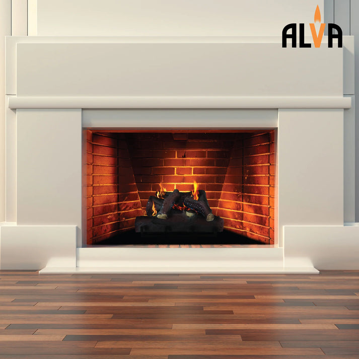Alva Log Fireplace Gas Heater