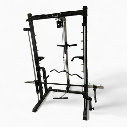 Semi Commercial Power Rack with Smith Machine & Cable System