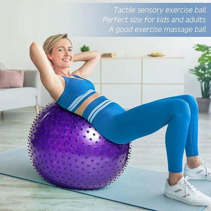 Spike Gym Yoga Exercise Ball – 85cm Anti-Burst