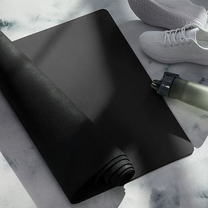 Heavy Duty Commercial Waterproof Black Yoga Training Exercise Gym Mat