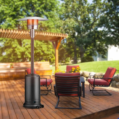Alva Gas Patio Heater - Bronze Hammertone Cabinet
