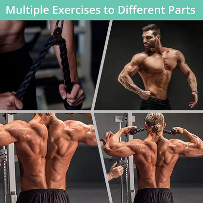 VINTEAM Fitness Cable Pulley System – LAT Pulldown & Lift Attachment (2.5m)