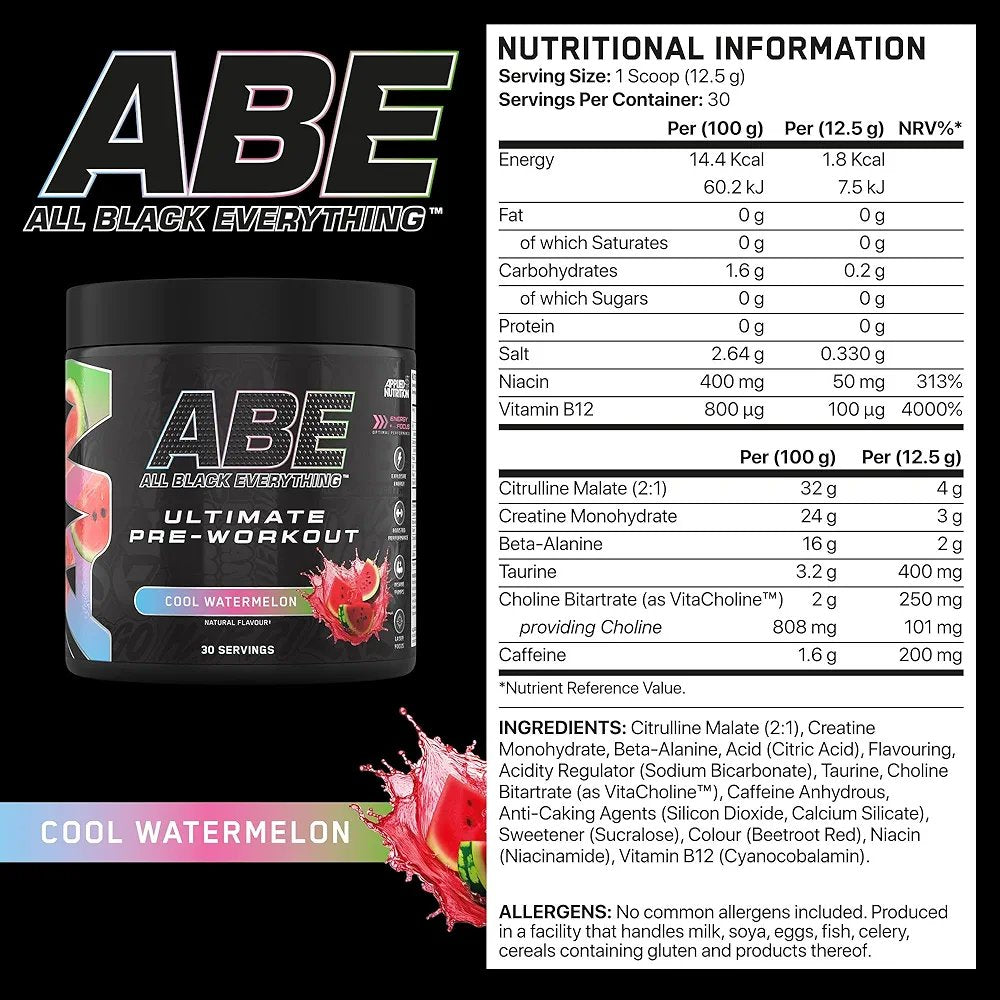 Applied Nutrition ABE Pre Workout Powder (Cool Watermelon)