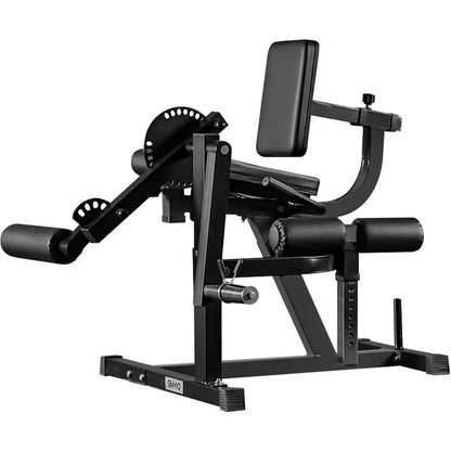 Leg Extension & Curl Machine — Adjustable Plate-Loaded Lower Body Trainer