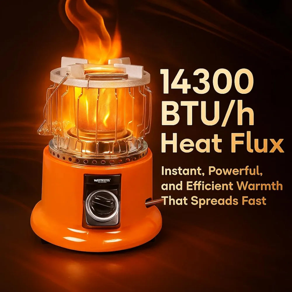 Weltherm Gas Room Heater with Cooking Stove 2 in 1 KTS 2201