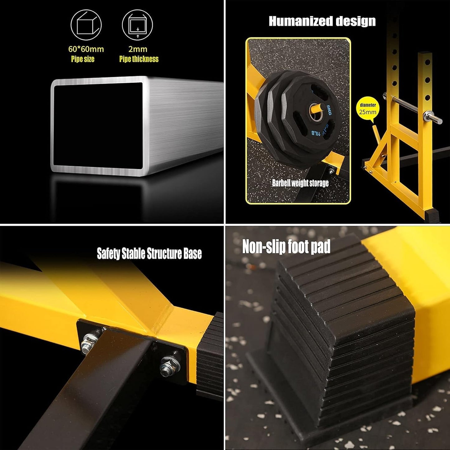 Adjustable Squat Barbell Rack