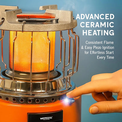 Weltherm Gas Room Heater with Cooking Stove 2 in 1 KTS 2201