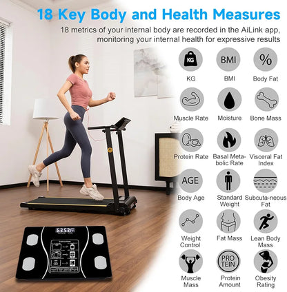 Body Fat Scale – Smart BMI Digital Bathroom Scale with App