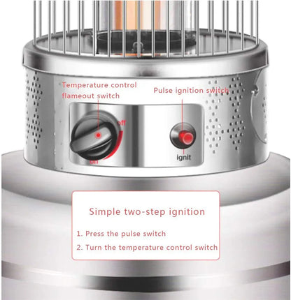 Cylinder Gas Patio Heater