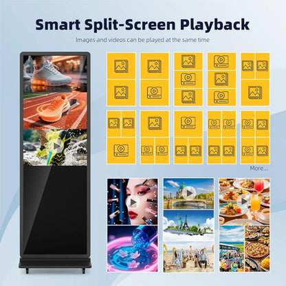 55″ Indoor Digital Signage – Floor Standing with Touch