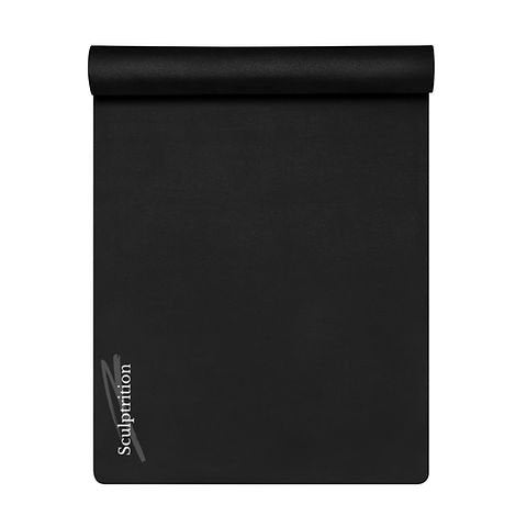 Heavy Duty Commercial Waterproof Black Yoga Training Exercise Gym Mat