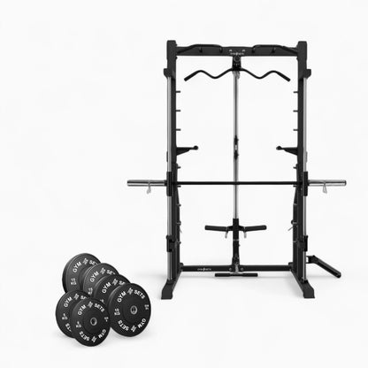 Semi Commercial Power Rack with Smith Machine & Cable System