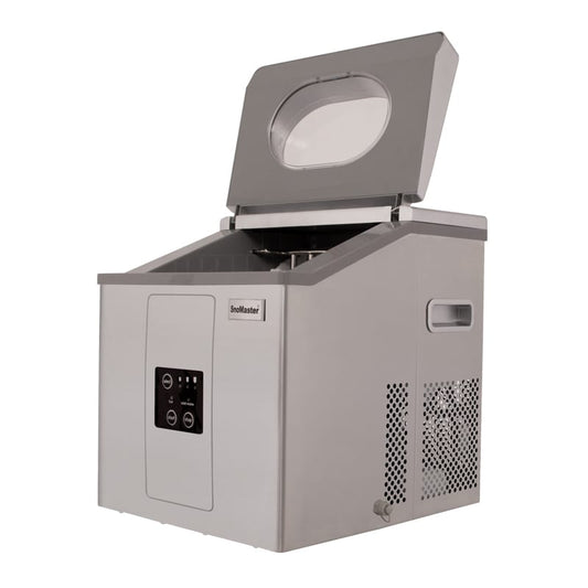 SnoMaster – 15Kg/24Hr Counter-Top Bullet Type Ice Maker – Stainless Steel (ZBC-15)