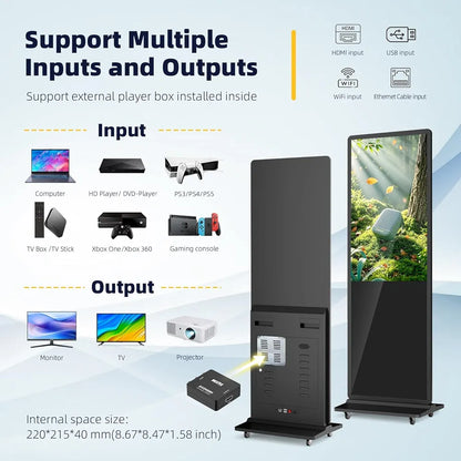 55″ Indoor Digital Signage – Floor Standing with Touch