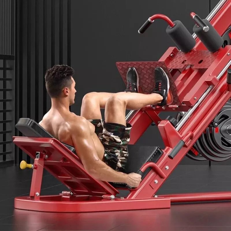 Leg Press Hack Squat Machine Combo Commercial Heavy Duty Leg Exercise
