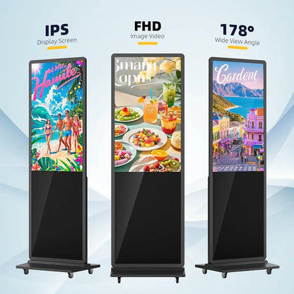 55″ Indoor Digital Signage – Floor Standing with Touch