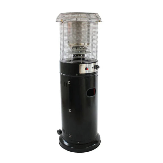 Alva Short Stand Gas Patio Heater 1.35m - Black