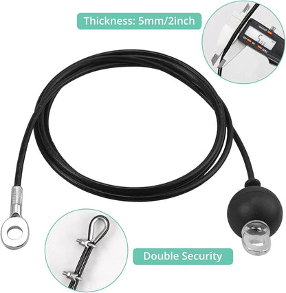 VINTEAM Fitness Cable Pulley System – LAT Pulldown & Lift Attachment (2.5m)