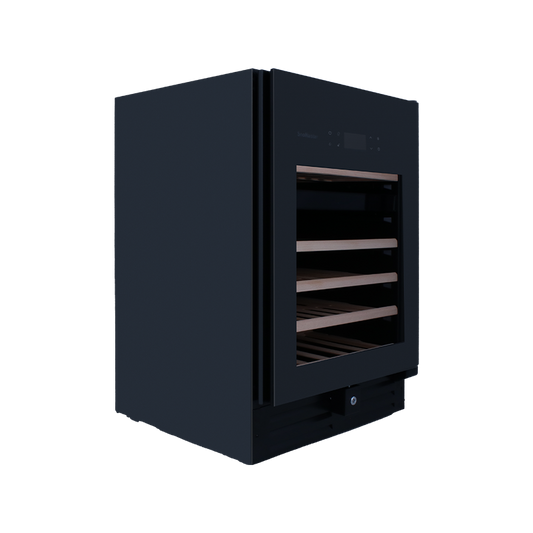 SnoMaster SMWC-46PRO(H) 46 Bottle Pro Series Dual Zone Wine Cooler with Heated Door